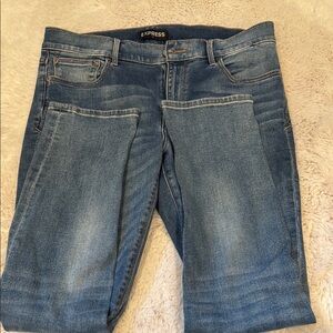 Express Women's Blue super skinny 12s